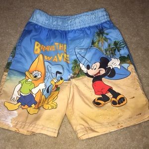 Boys Disney Mickey Mouse Swim Trunks